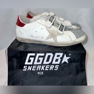 Old School Shearling Grip-Strap Sneakers